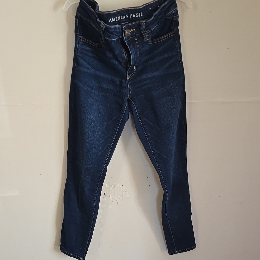 American Eagle Outfitters Blue Jeggings with Skinny Fit